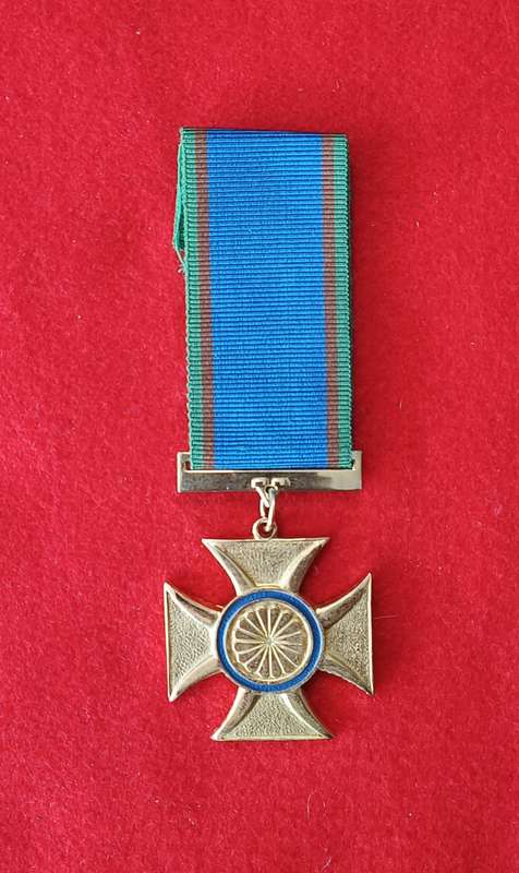SADF - VENDA DEFENCE FORCE - GALLANTRY CROSS GOLD (GCG) - FULL SIZE (SALE)