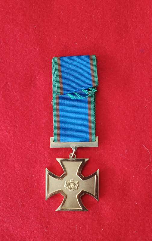 SADF - VENDA DEFENCE FORCE - GALLANTRY CROSS GOLD (GCG) - FULL SIZE (SALE)