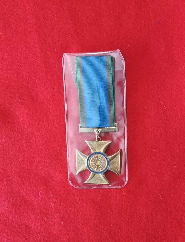 SADF - VENDA DEFENCE FORCE - GALLANTRY CROSS GOLD (GCG) - FULL SIZE (SALE)