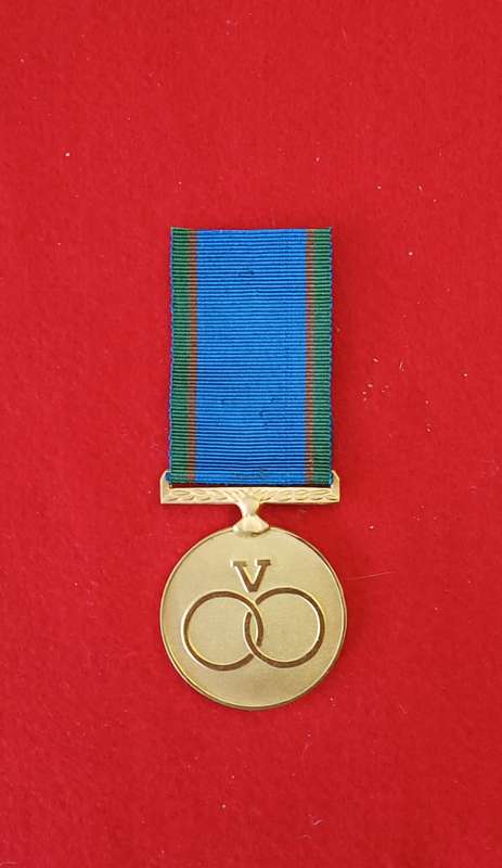 SADF - VENDA DEFENCE FORCE - DISTINQUISHED SERVICE MEDAL (GOLD) - FULL SIZE (SALE)