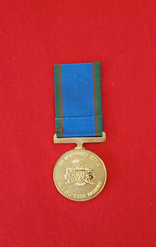 SADF - VENDA DEFENCE FORCE - DISTINQUISHED SERVICE MEDAL (GOLD) - FULL SIZE (SALE)