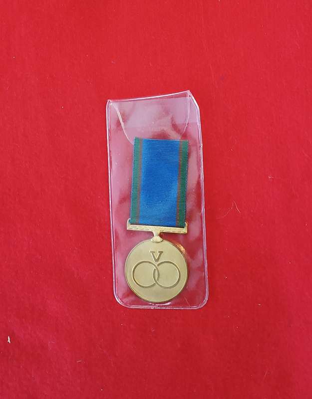 SADF - VENDA DEFENCE FORCE - DISTINQUISHED SERVICE MEDAL (GOLD) - FULL SIZE (SALE)