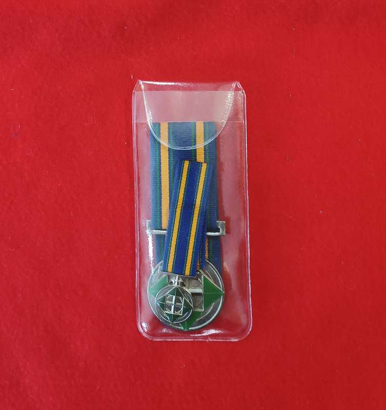 SADF - BOPHUTHATSWANA MILITARY - MARUMO MEDAL CLASS 2 (SILVER) - FULL SIZE + MINIATURE