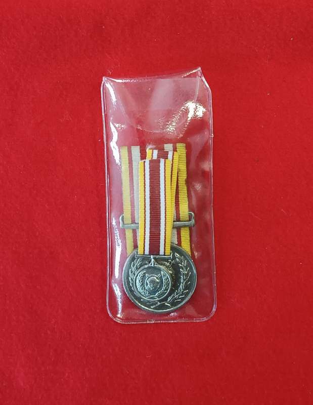SADF - BOPHUTHATSWANA MILITARY - GSM MEDAL - FULL SIZE + MINIATURE