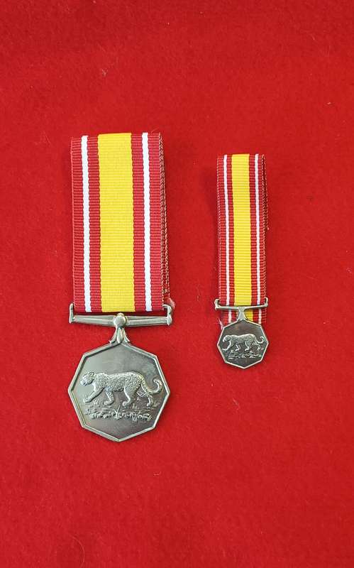 SADF - BOPHUTHATSWANA MILITARY - NKWE MEDAL - FULL SIZE + MINIATURE