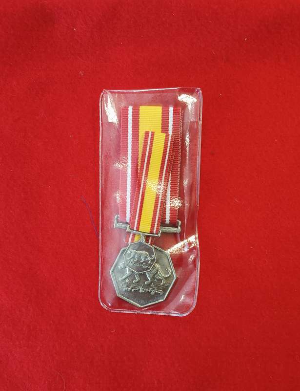 SADF - BOPHUTHATSWANA MILITARY - NKWE MEDAL - FULL SIZE + MINIATURE