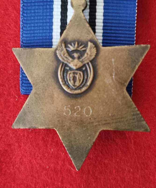 SANDF - BRONZE PROTEA (PB) - ORIGINAL NUMBERED - FULL SIZE