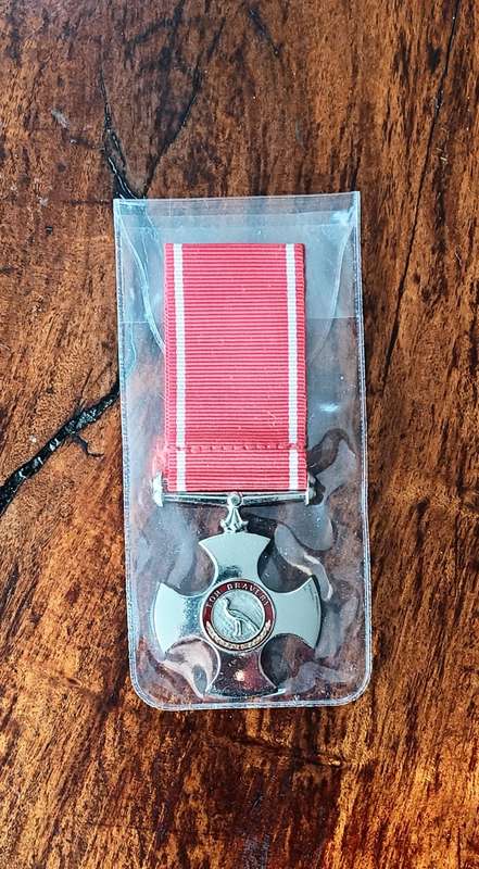 SADF - TRANSKEI DEFENCE FORCE - CROSS FOR BRAVERY (ULTRA SCARCE) - FULL SIZE