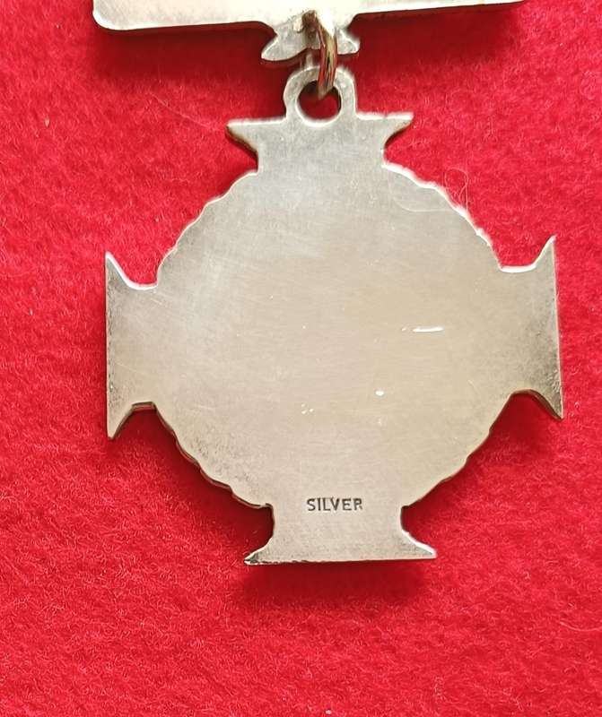 SADF - CISKEI DEFENCE FORCE - CROSS FOR VALOUR (CCV) - FULL SIZE - SILVER