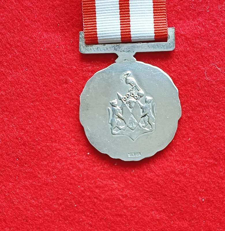 SADF - CISKEI DEFENCE FORCE - SANDILE DECORATION - FULL SIZE - SILVER (SALE)