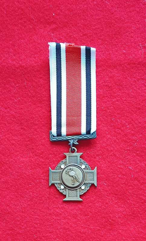 SADF - CISKEI DEFENCE FORCE - CROSS FOR BRAVERY - FULL SIZE