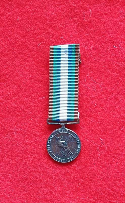 SADF - CISKEI DEFENCE FORCE - INDEPENDENCE MEDAL - MINIATURE