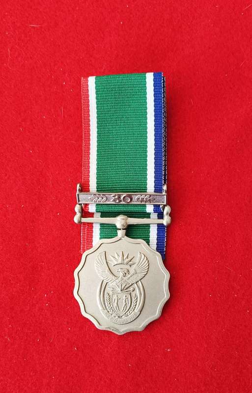 SANDF - GENERAL SERVICE MEDAL GSM - 30 YEAR - FULL SIZE