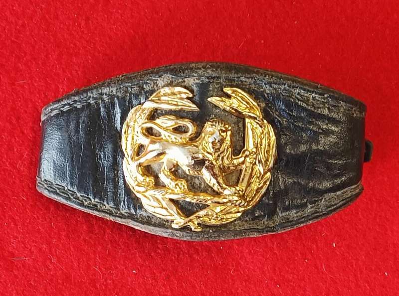RHODESIA - WARRANT OFFICER CLASS 2 - LEATHER WRIST BAND (SCARCE)