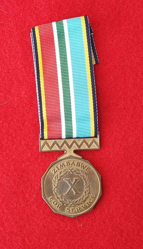 ZIMBABWE - SERVICE MEDAL 10 YRS - FULL SIZE