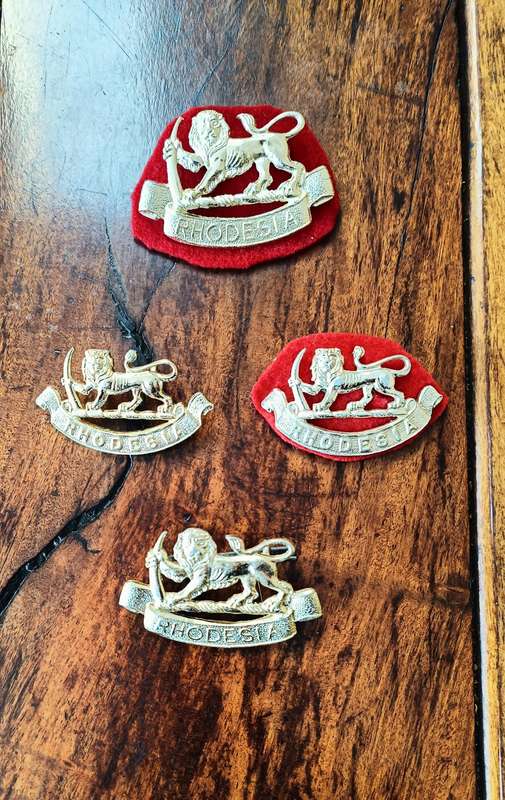 RHODESIA - RHODESIA STAFF CORPS (1970-80) - ANODISED BADGE LOT