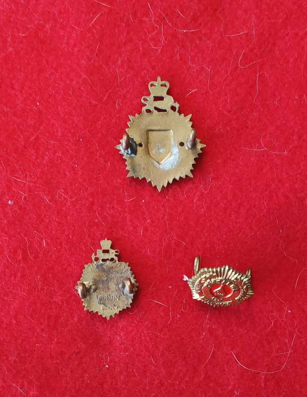 RHODESIA - RHODESIA ARMY SERVICES CORPS (1956 -70) - BRASS BADGE LOT
