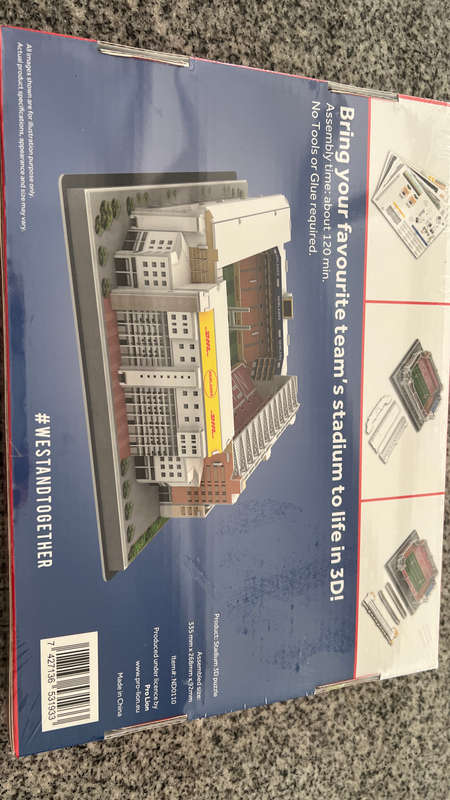 3D Newlands stadium puzzle