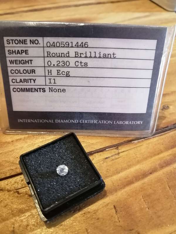 0.23Cts Round Brilliant Cut Diamond!