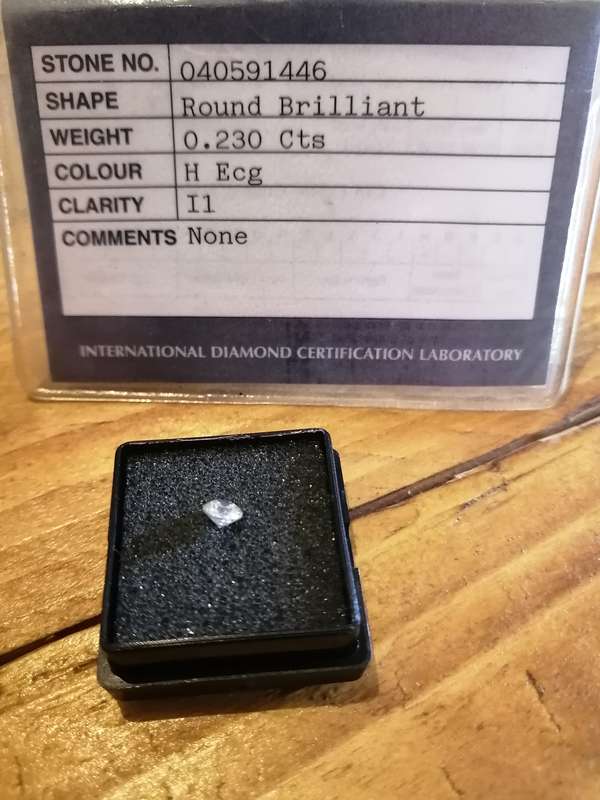 0.23Cts Round Brilliant Cut Diamond!