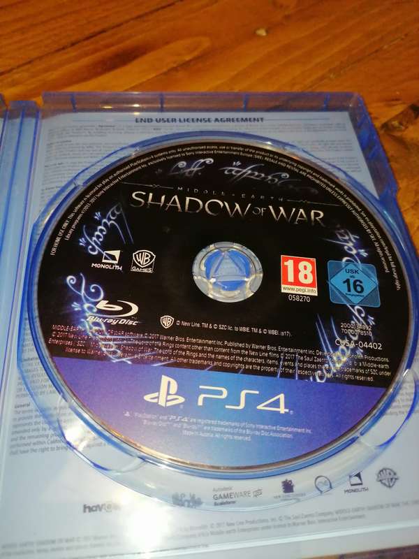 PS4 Shadow of War Game!