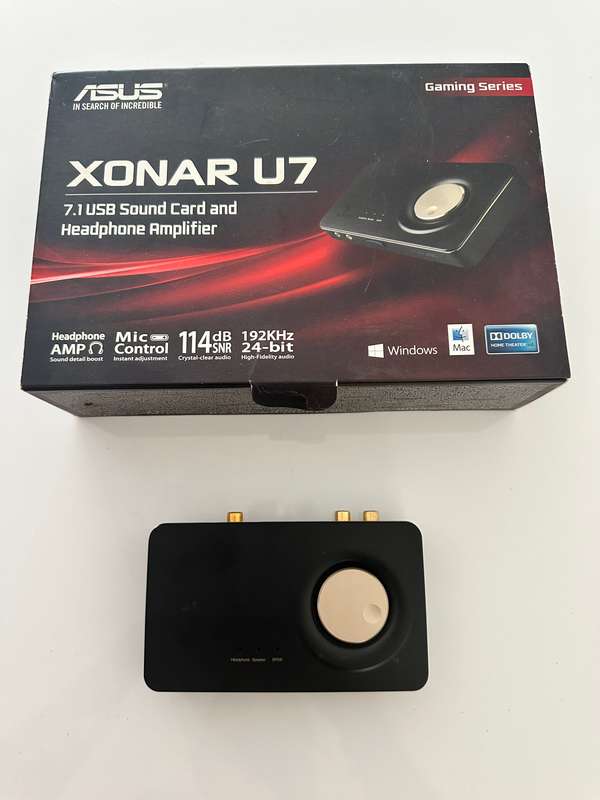 Asus Xonar U7 usb 7.1 - USB DAC Sound card and headphone amplifier