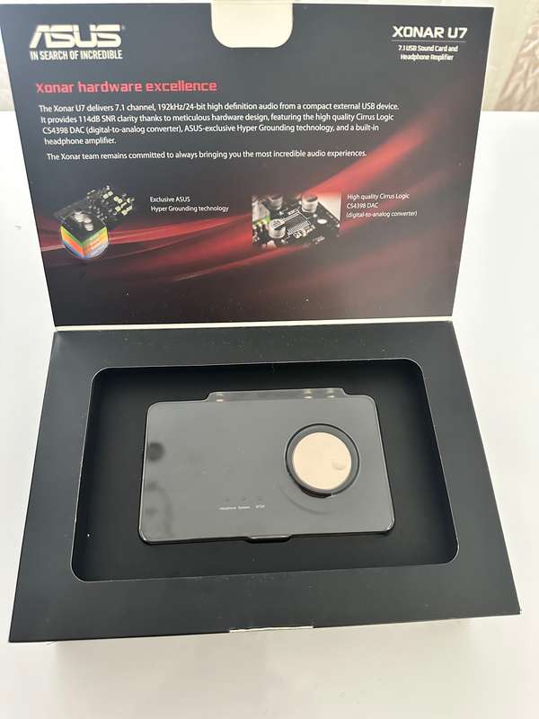 Asus Xonar U7 usb 7.1 - USB DAC Sound card and headphone amplifier