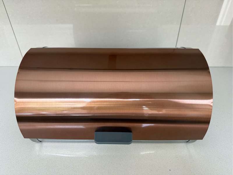 Rose gold bread tin