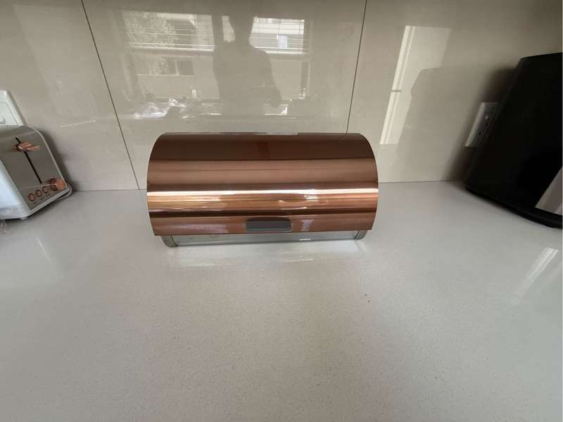 Rose gold bread tin