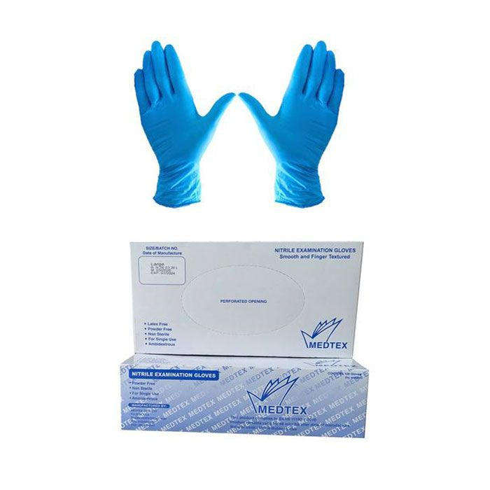 Medtex Nitrile examination gloves-Small
