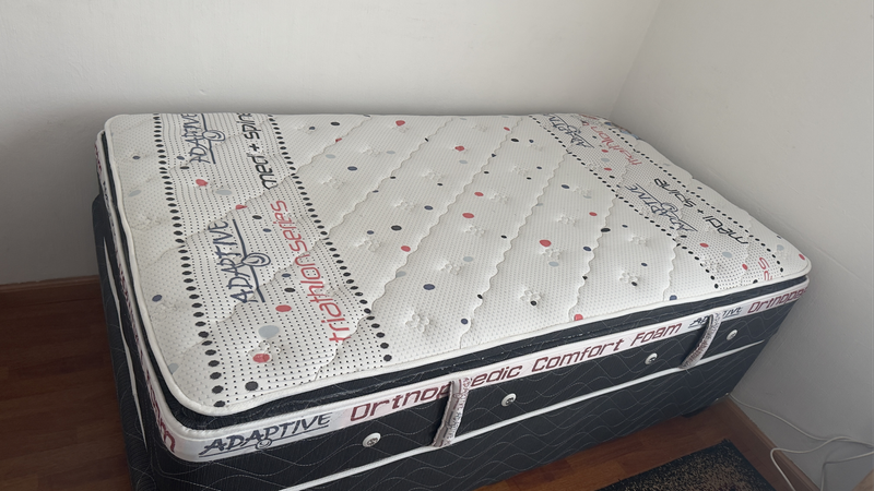 Mattress with Base (Three quarter bed) in Great Condition