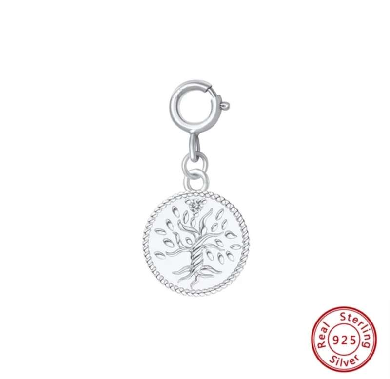 925 Silver Slider Bangle with Charm