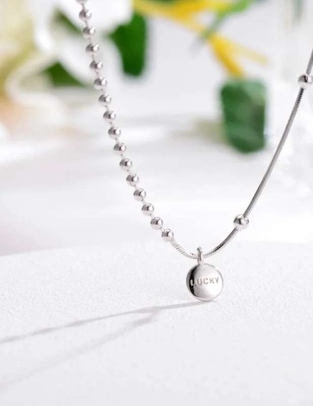 925 Silver Lucky Choker Necklace