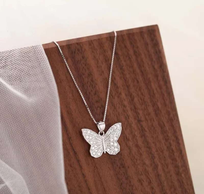925 Silver Butterfly Necklace