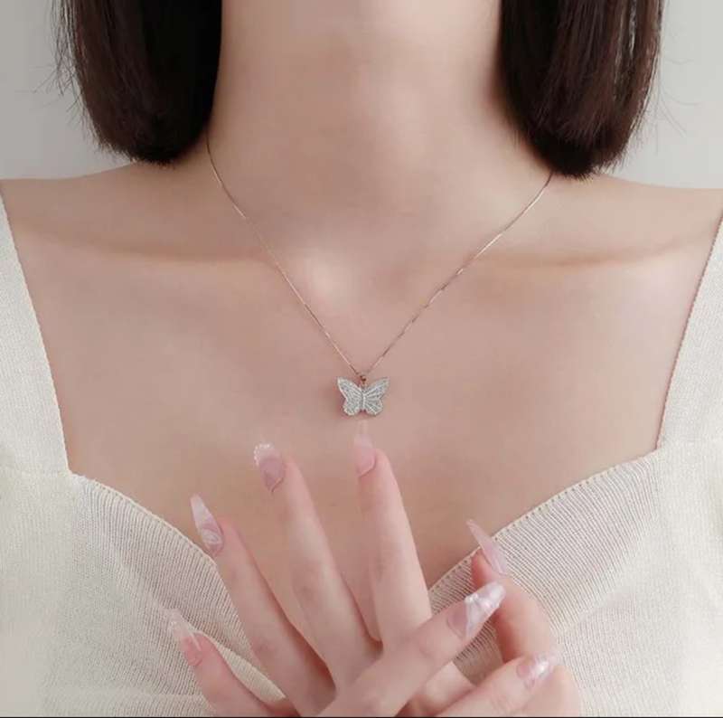925 Silver Butterfly Necklace