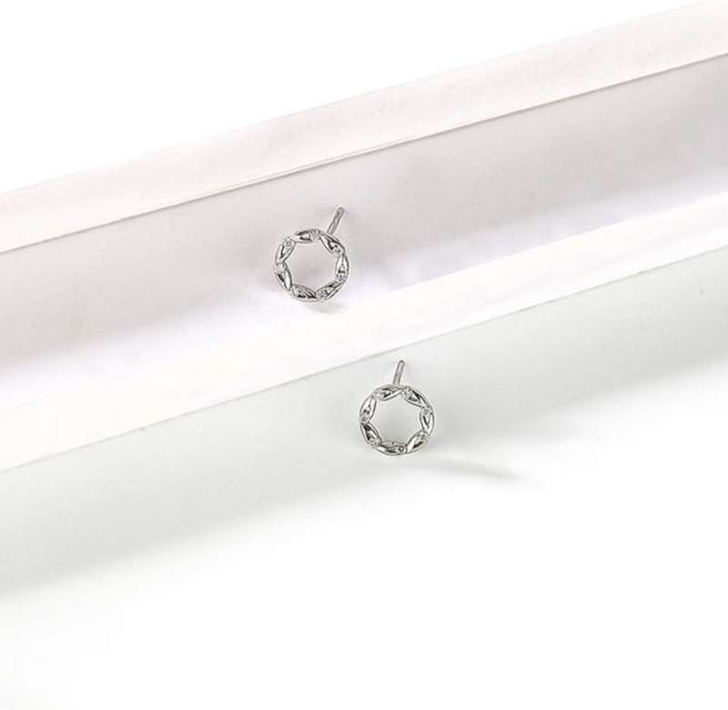 SPECIAL - 925 Silver Round CZ Necklace and Earrings