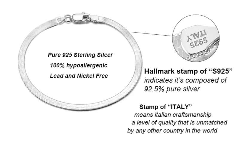 SPECIAL - 925 Italian Silver 3mm Snake Chain Bracelet