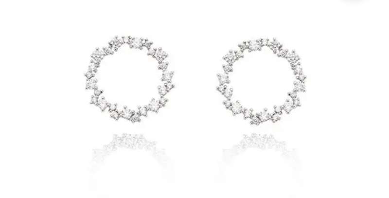 925 Silver Wreath Necklace and Earrings