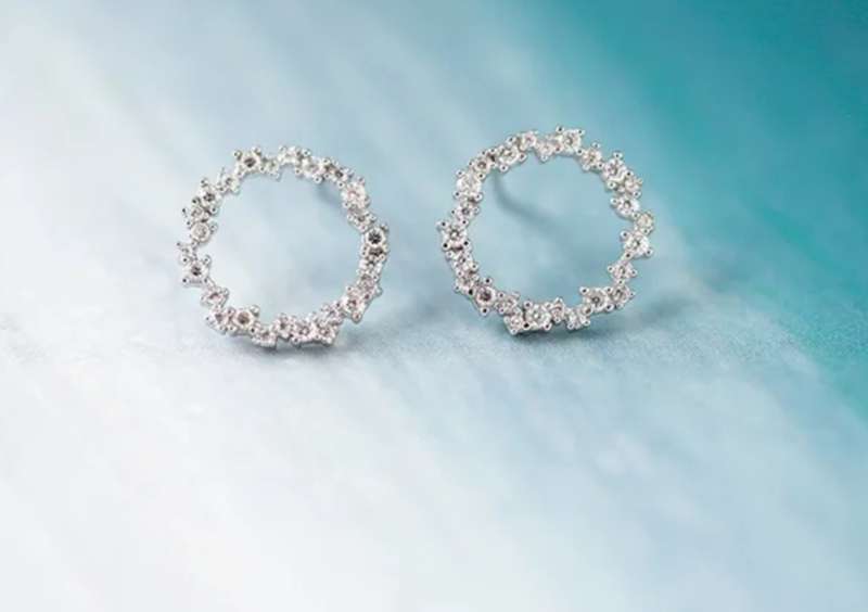 925 Silver Wreath Necklace and Earrings