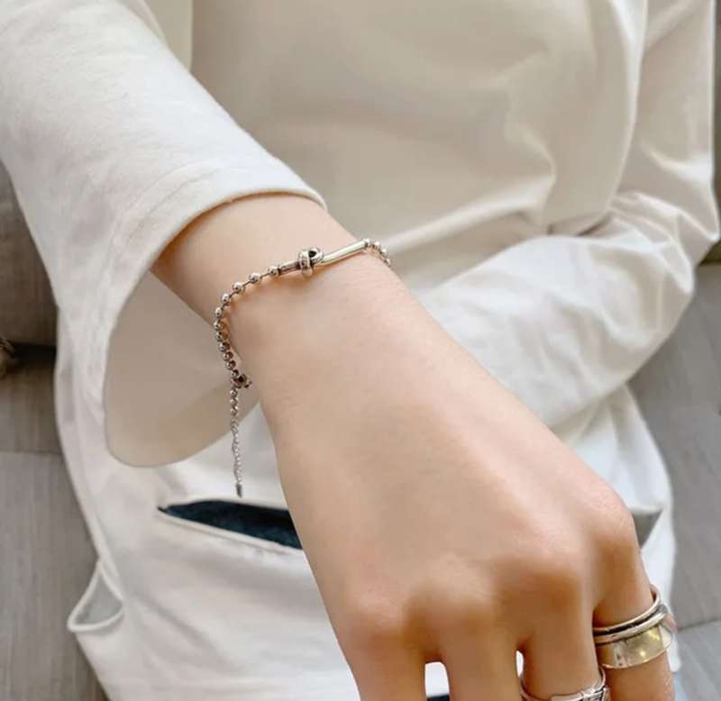 925 Silver Good luck Knot Bracelet