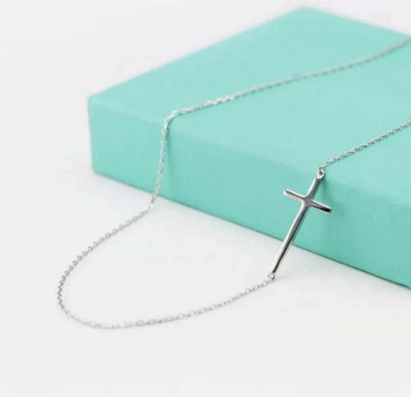 925 Silver Infinity Cross Necklace