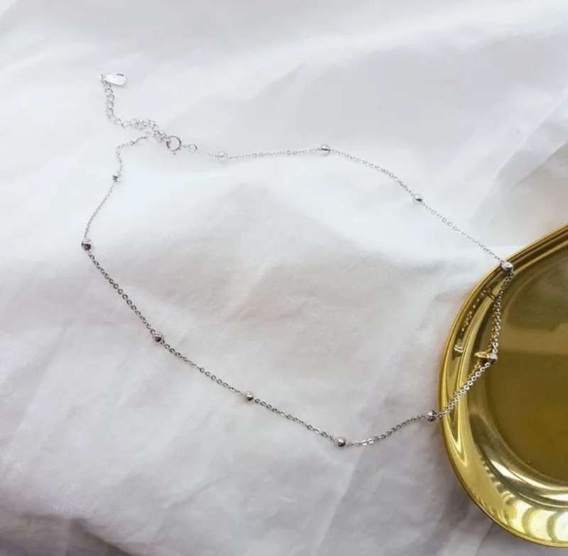 925 Silver Little Balls Necklace