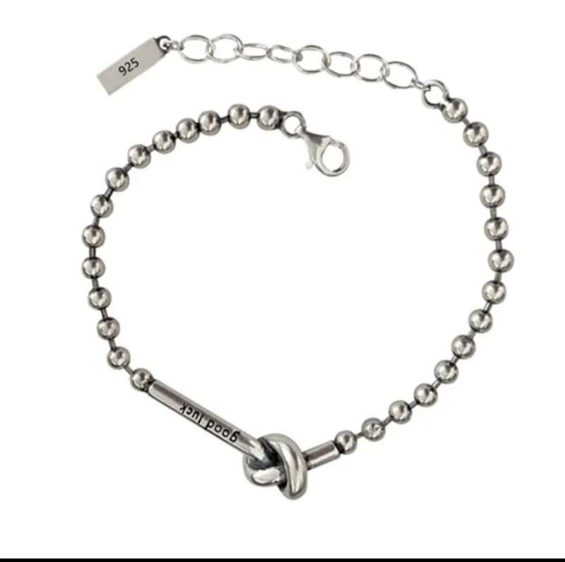 925 Silver Good luck Knot Bracelet