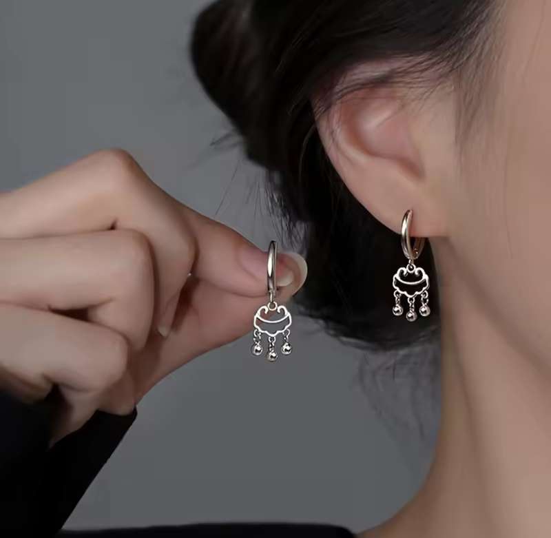 925 Silver Creative Ball Earrings