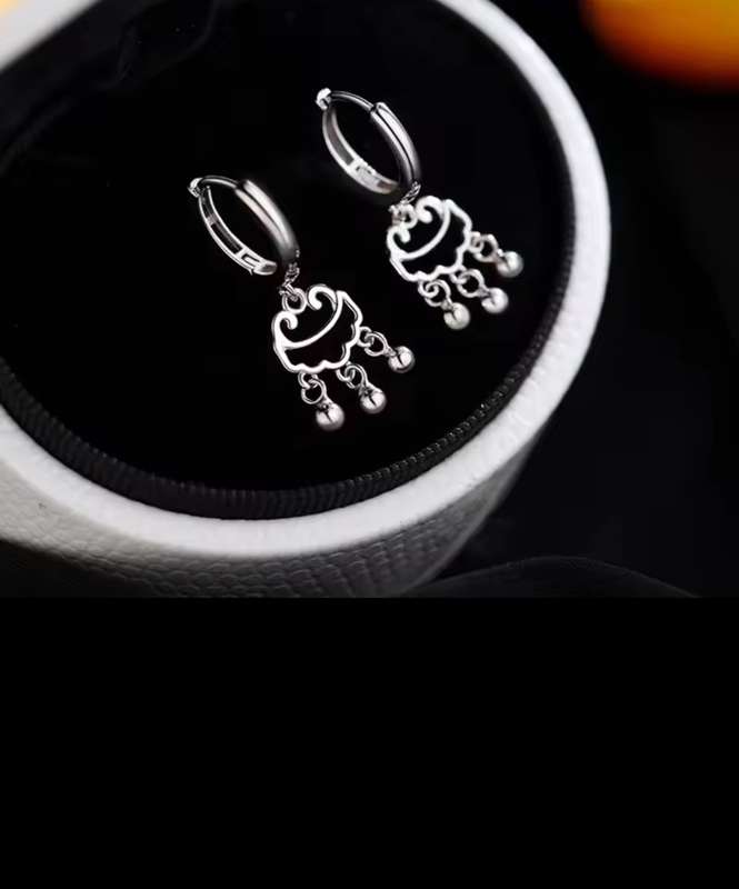 925 Silver Creative Ball Earrings
