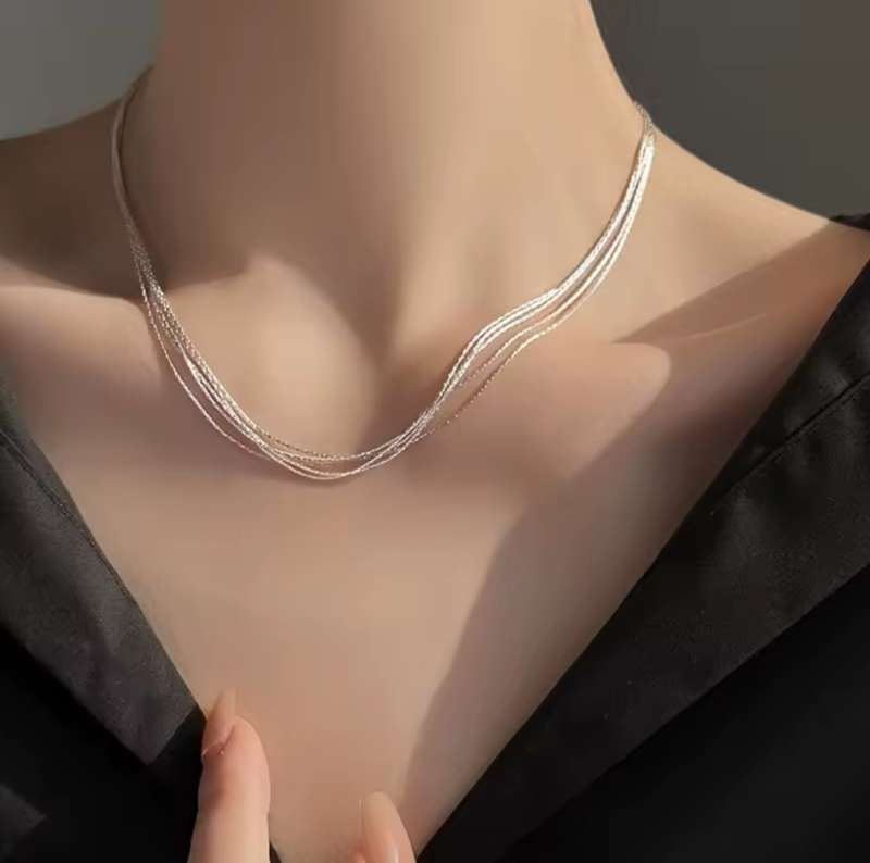 925 Silver Multilayer Necklace