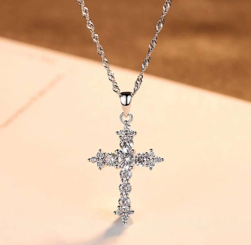 SPECIAL - 925 Sterling Silver CZ Cross