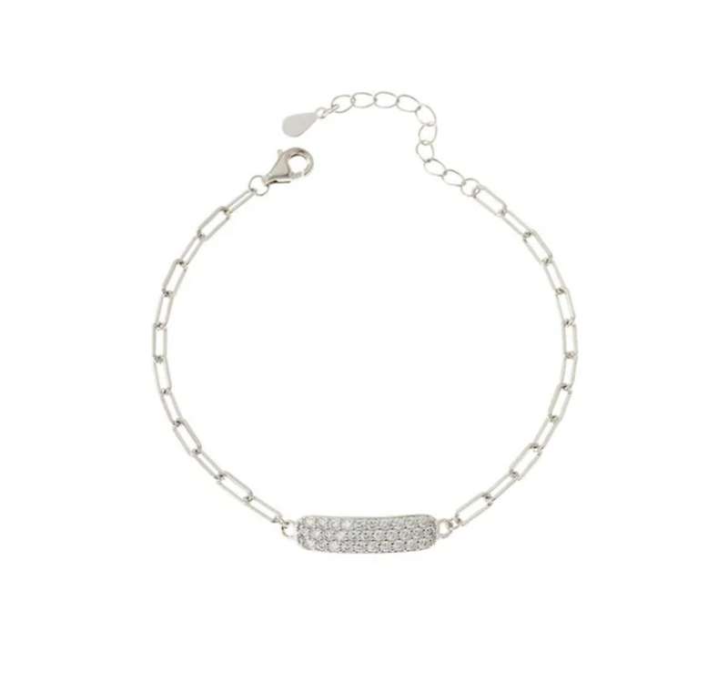 925 Silver Micro-Paved CZ Bracelet