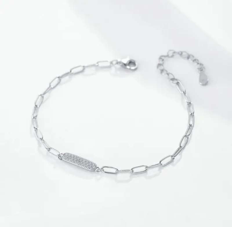 925 Silver Micro-Paved CZ Bracelet