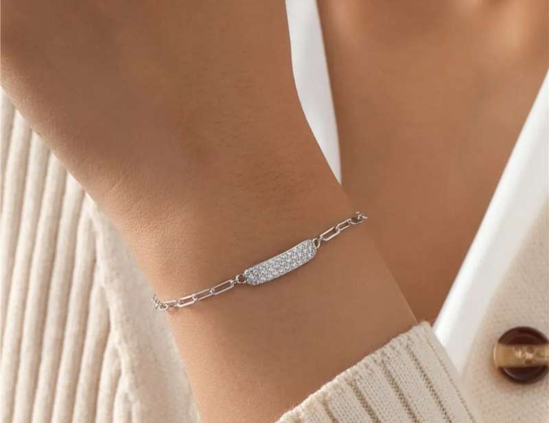 925 Silver Micro-Paved CZ Bracelet